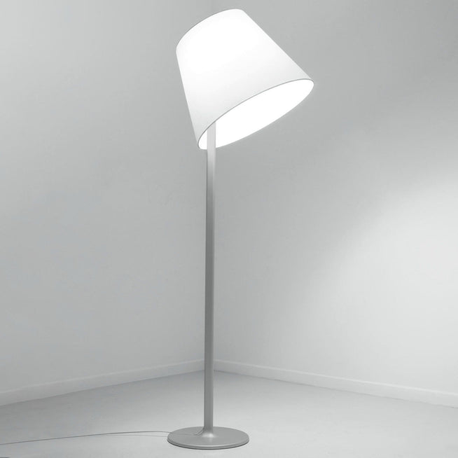 Photo of Melampo Mega Floor Lamp Aluminum Grey - Shade Lamps - Adrien Gardère - Silver