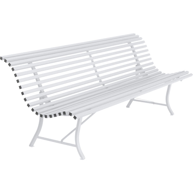 Photo of Louisiane Bench 200 cm Cotton White 01 - Garden Benches - White - Metal