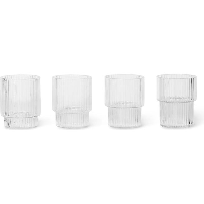 Photo of Ripple Small Glass (set Of 4) - Glas
