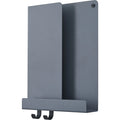 Thumbnail photo of Folded Shelves Xs, Blue Grey - Vägghyllor - Johan Van Hengel - Svart - Metall