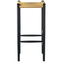 J164B High Bar Stool from Fdb Møbler (Black Lacquered Oak)