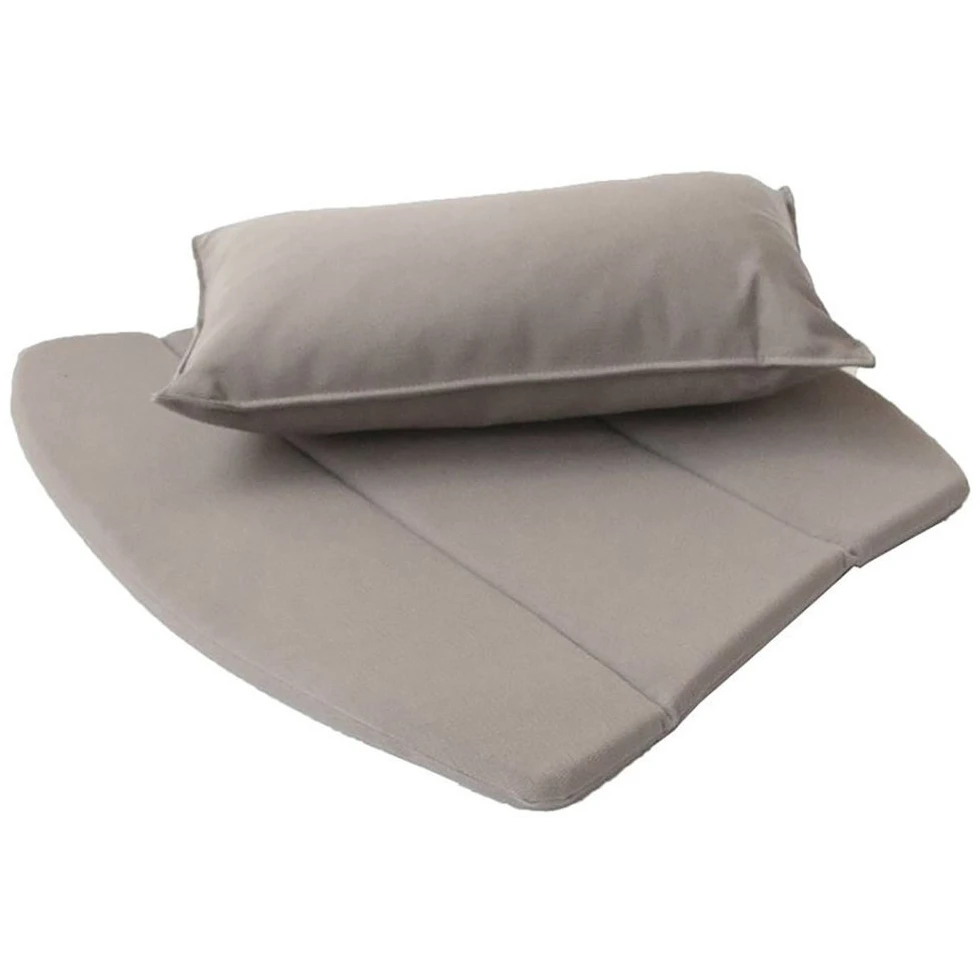 Breeze Lounge Chair Cushion - Outdoor Cushions - Grey-brown - Cane-line Natté - W: 63 x D: 50 x H: 2 cm