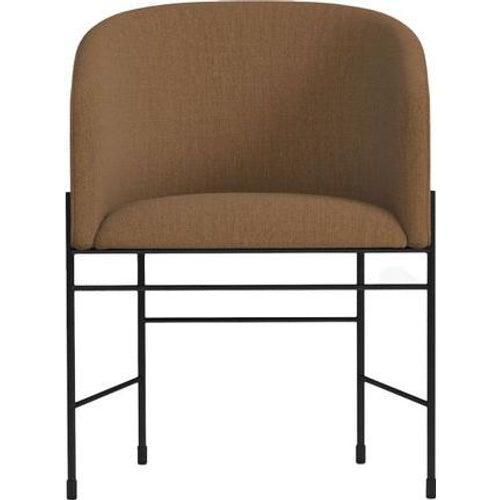 Photo of Covent Chair - Dining chair - iron black frame, square fiord - H: 790 x W: 595 x D: 425 mm