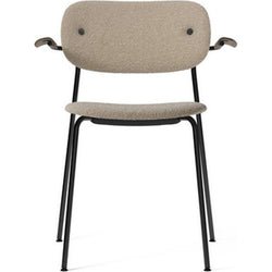 Photo of Co Dining Chair, Fully Upholstered with armrest, Black Frame