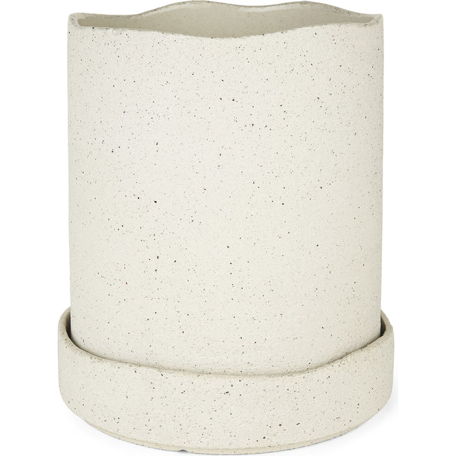 Photo of Uneru Pot - Pot - White - Large - H19.5 x Ø16 cm