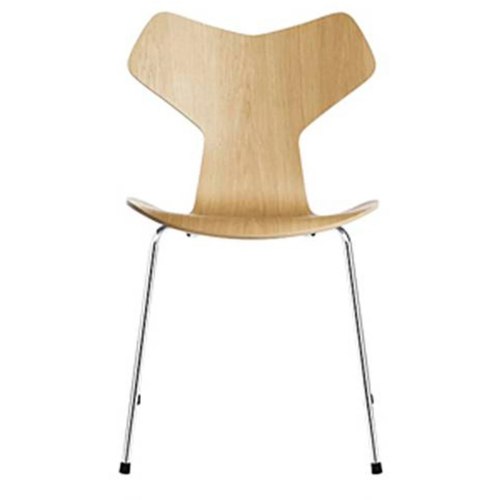 Photo of 3130 Grand Prix, Oak veneer - Dining chairs - Arne Jacobsen - Wood-coloured - Metal/wood