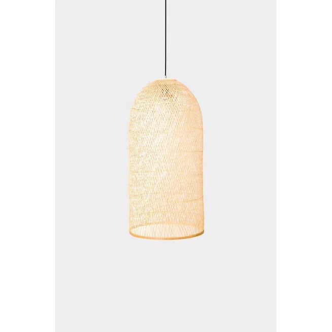 Photo of Hanging Lamp Hood Large Bamboo Ø48cm