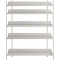Thumbnail photo of Compile Shelving System/configuration 3, Grey - Hyllsystem - Cecilie Manz - Grå - Metall