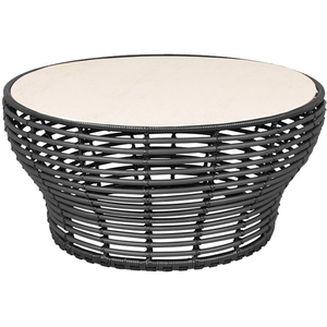 Photo of Basket Sofabord, Stor - Ceramic, Travetine Look