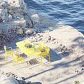 Thumbnail photo of Week-end, Square Table, Yellow - Trädgårdsbord - Studio Brichet-ziegler - Gul - Metall