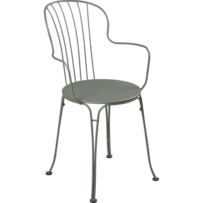 Photo of Opéra+ Armchair, Rosemary - Outdoor dining chairs - Green - Metal