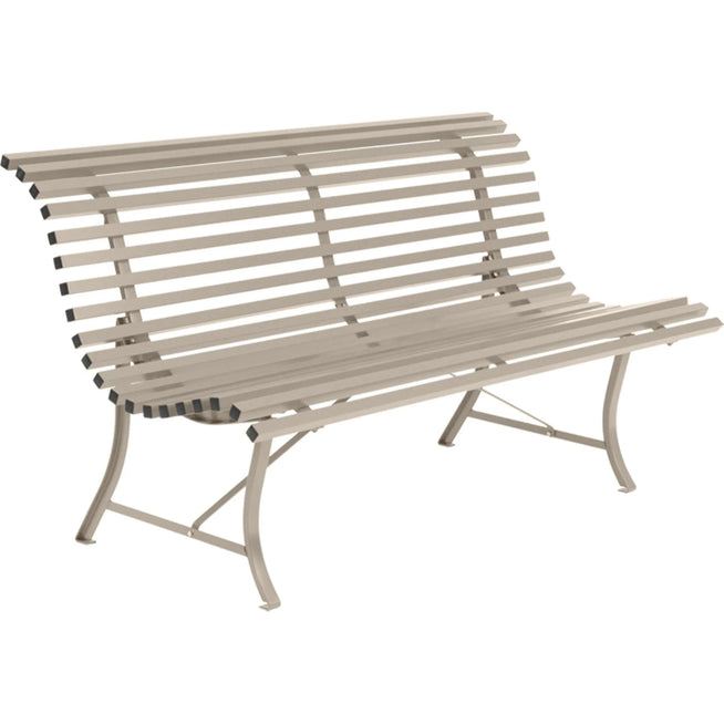 Photo of Louisiane Bench 150 cm - Nutmeg - Garden benches - Beige - Metal