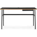 Thumbnail photo of Journal Desk Black Laminate, Black Steel Legs And Drawer