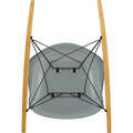 Eames Plastic Armchair Rar - 24 Light Grey - Basic Dark Base - Golden Maple - Matstolar - Charles & Ray Eames - Grå - Metall/trä/plast