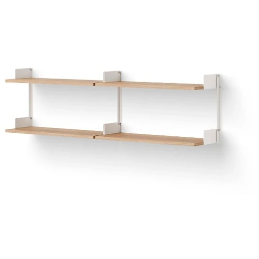 Photo of New Works Chamber Shelf - Reolsystem - Oak / White - H46 X W163.5 X D30.5 Cm
