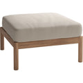 Tradition Pouf - Light Sand - Teak - FSC 100% - Outdoor Stools & Poufs - Wood