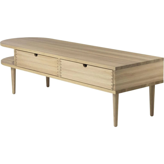 Photo of F24 Radius Bench Oak Nature Lacquered