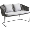 Moments Dinging Matbänk, Cane-line Soft Rope, Grey,no Cushion - Utomhussoffor - Foersom & Hiort-lorenzen Mdd