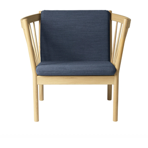 Photo of J146 Easy Armchair - lacquered oak, dark