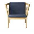 Thumbnail photo of J146 Easy Armchair - lacquered oak, dark