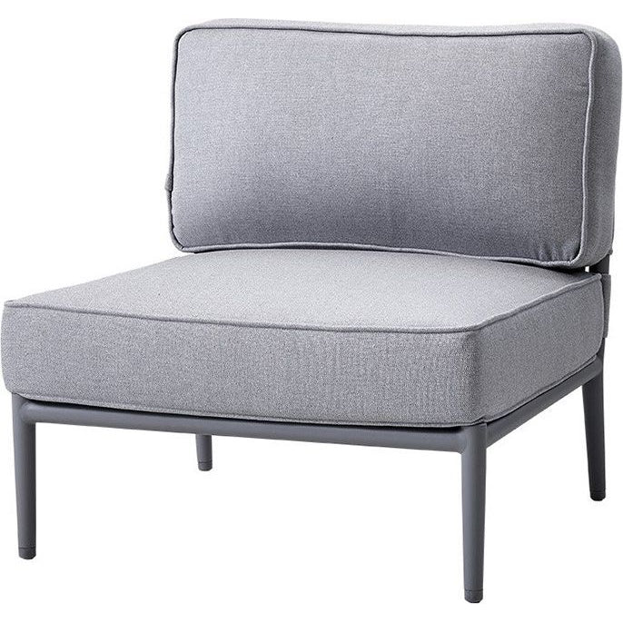 Conic Single Modul, Light Grey, Cane-line Airtouch - Utomhussoffor - Foersom & Hiort-lorenzen Mdd