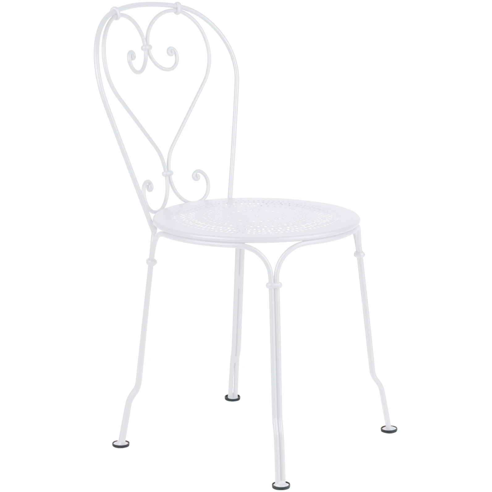 1900 Chair, Cotton White - Matstolar Utomhus - Vit - Metall