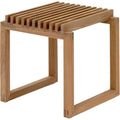 Thumbnail photo of Cutter Teak - Stools - Niels Hvass - Wood-coloured - Wood