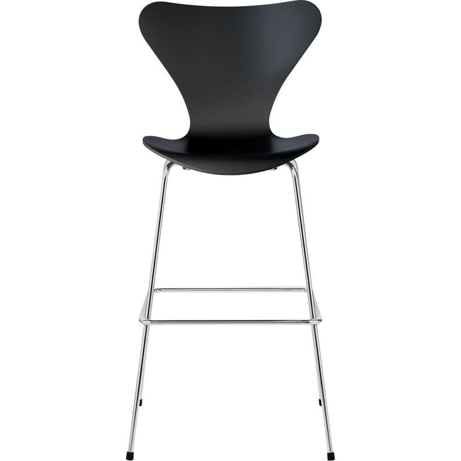 Photo of 3197 Sjuan, Coloured Ash veneer, Black - Bar stools & Bar stools - Arne Jacobsen - Black - Metal/wood