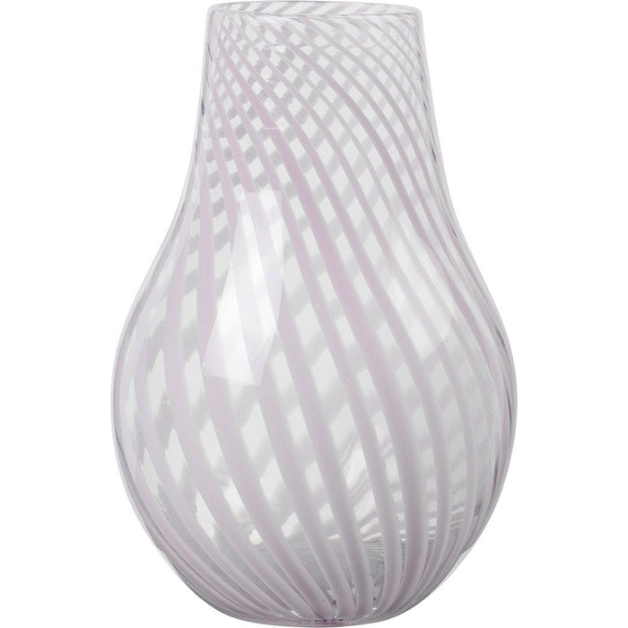 Photo of Ada Vase with cross-striped lavender grey