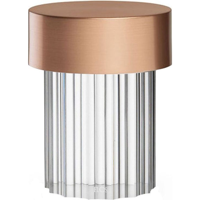 Photo of Last Order Fluted Portable Table Lamp