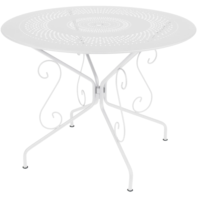 Photo of Montmartre Table Ø 96 Cm, Cotton White - Matbord Utomhus - Vit - Metall