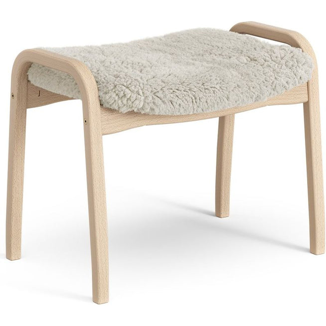 Photo of Lamini Children's Foot Stool Laquered Beech/sheep Skin