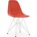 Eames Plastic Chair Dsr - 03 Poppy Red - White Base - Matstolar - Charles & Ray Eames - Röd - Metall/plast