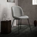 Thumbnail photo of Beetle Dining Chair, Fully Upholstered, Plastic Base