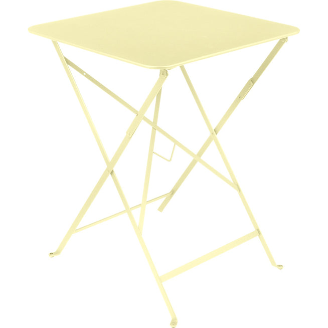 Photo of Bistro Table 57x57 cm Frosted Lemon A6 - Garden Table - Yellow - Metal