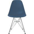 Eames Plastic Chair Dsr - 83 Sea Blue/chrome Base - Matstolar - Charles & Ray Eames - Blå - Metall/plast