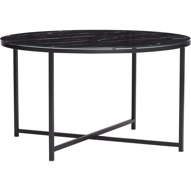 Photo of Coffee Table Metal / Glass - Marble Black