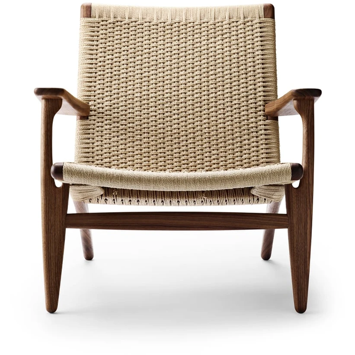 Photo of Ch25 Armchair Oiled Walnut-Natural Wicker