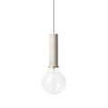 Thumbnail photo of Socket Pendant High H: 17 Cm - Light Grey