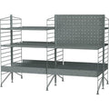 Thumbnail photo of String Floor Headboard 85, Galvanized, 2-pack - Outdoor storage - Nils Strinning