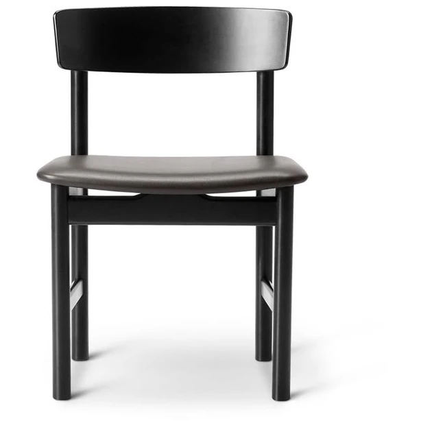 Mogensen Chair 3236 By Børge Mogensen - Spisebordsstol - Black Lacquered Oak / Omni 301 Black - W53 X D46,5 X H75 X Sh46 Cm