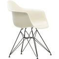 Eames Plastic Armchair Dar - 11 Pebble - Basic Dark Base - Matstolar - Charles & Ray Eames - Vit - Metall/plast