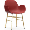 Form Armchair Steel - Spisebordsstol - Brass /