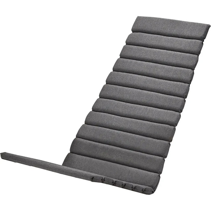 Between Lines Deck Chair Cushion, Outdoor Textile / Charcoal, Quickdry Outdoor Foam - Dynor & Kuddar - Stine Weigelt - Grå
