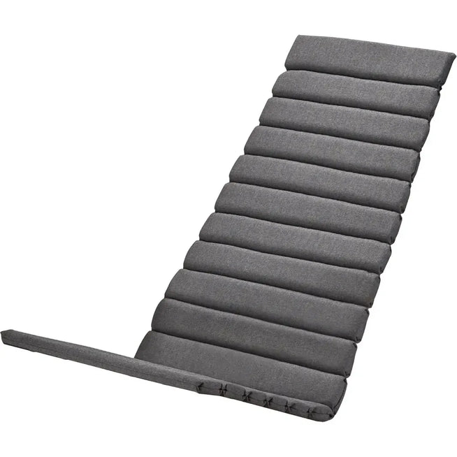 Photo of Between Lines Deck Chair Cushion, Outdoor Textile / Charcoal, Quickdry Outdoor Foam - Dynor & Kuddar - Stine Weigelt - Grå