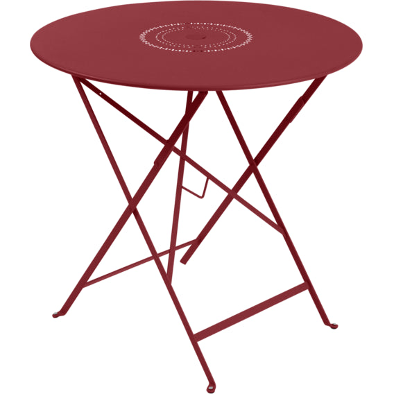 Photo of Floréal Table 77 cm Chili 43 - Outdoor dining table - Red - Metal