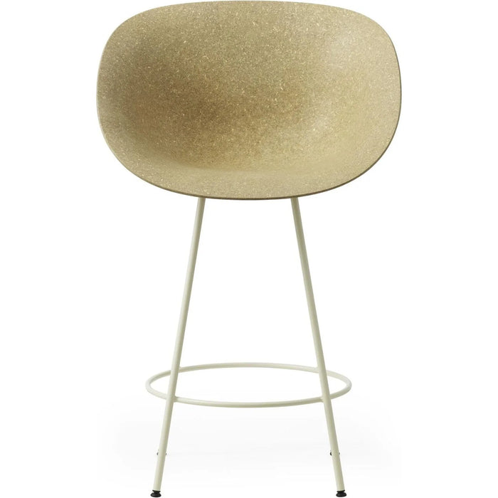 Photo of Mat Bar Armchair 65 Cm Steel - Bar Stool - Hemp / Cream Steel - H100 X W64 X D55 X Sh65 Cm
