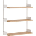 Thumbnail photo of Wall Shelf - 90 - Oak / White - H90 X W83.5 X D30.5 Cm