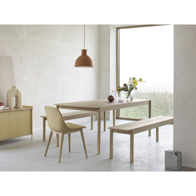 Photo of Linear Wood Table 140 cm, Oak - Dining Table - Thomas Bentzen - Wood Coloured - Wood