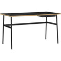 Thumbnail photo of Journal Desk Black Laminate, Black Steel Legs And Drawer